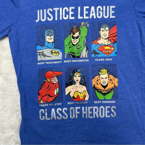 Justice League T-Shirt Blue Size XS - Picture 2 of 16